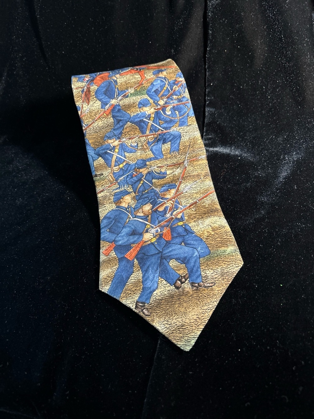 Tango by Max Raab Civil War American Union Irish Brigade Silk Tie